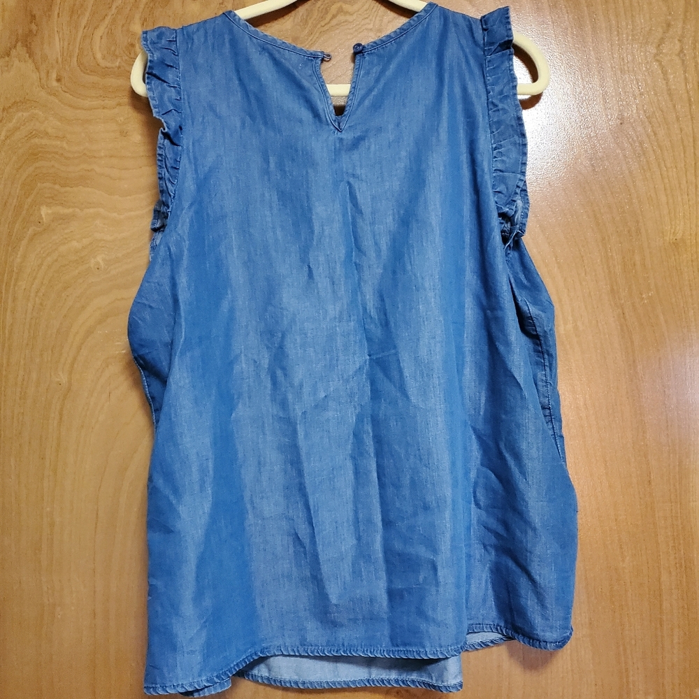 Maurices Cap Ruffle Sleeve Top - Picture 2 of 2